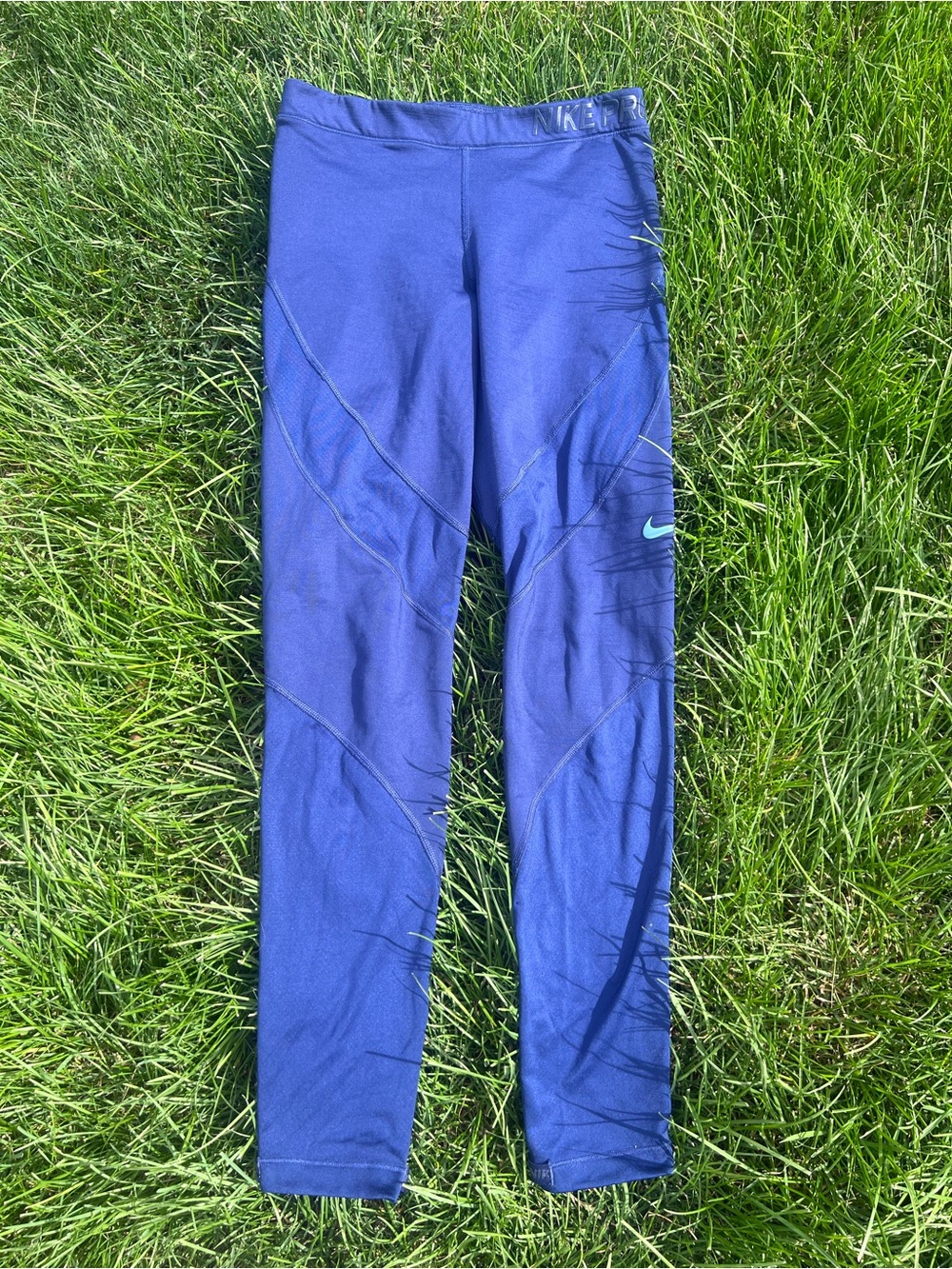 Nike Pro HyperWarm Deep Blue Leggings